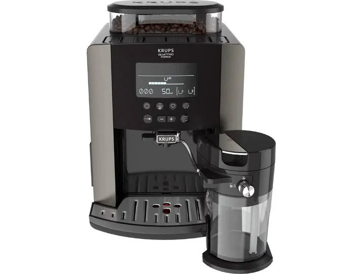 Kaffeevollautomat EA819E10, Krups Essential EA819E10 Kaffeevollautomat 15 Bar 1,7L Schwarz von Krups – Produktfoto