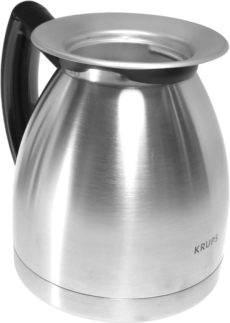 Krups 10-kops RVS thermoskan - ZONDER SCHENKTUIT DOP - voor Aroma Control Therm en CompacTherm koffiezetapparaat series - nr. KAF15B0C - F15B0C by Krups in Silver – product photo