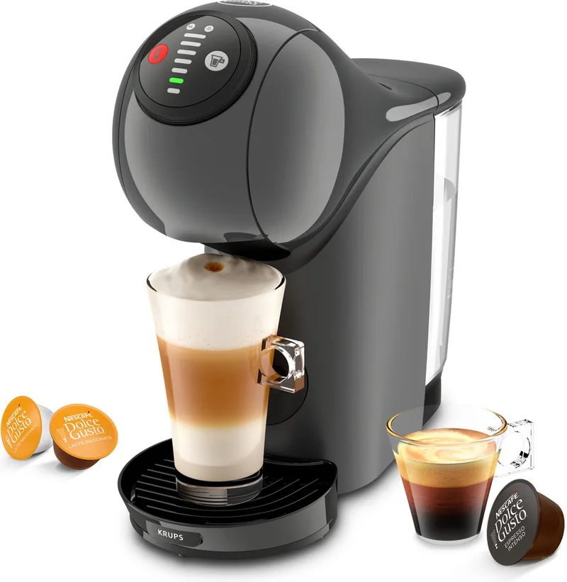 NESCAFÉ Dolce Gusto Genio S KP243B - Koffiecupmachine - Automatische Stop - Eenvoudig Personaliseren - Met XL-functie - Voor Dolce Gusto Cups van Krups in Antraciet – productfoto