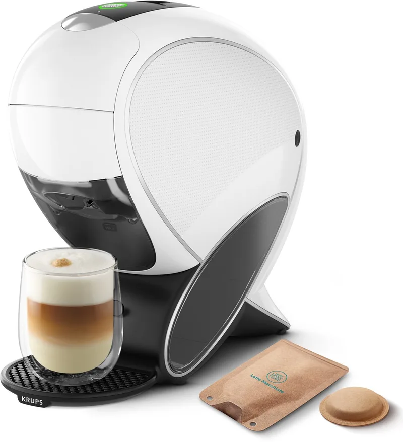 NESCAFÉ Dolce Gusto NEO KP8501 - Latte Koffiemachine - Speciaal ontworpen voor liefhebbers van zwarte koffie en melkspecialiteiten van Krups in Wit – productfoto