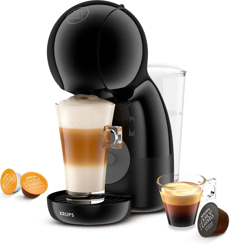 NESCAFÉ Dolce Gusto Piccolo XS KP1A3B - Koffiecupmachine - Compact - Voor Dolce Gusto Cups van Krups in Zwart – productfoto