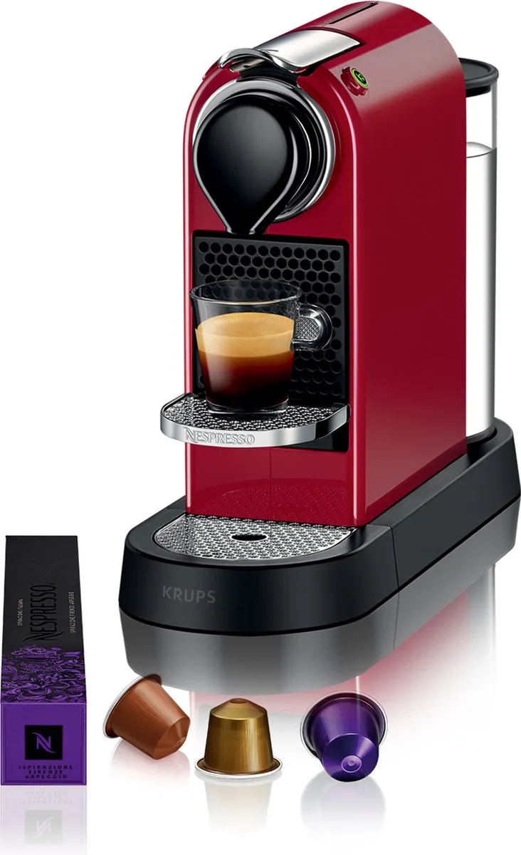 Nespresso Citiz XN7415 - Koffiecupmachine - Compact van Krups in Rood – productfoto