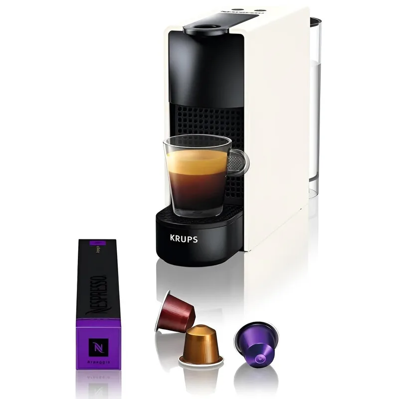 Nespresso Essenza Mini Machine à Café à Capsules 0,6 L 1200 W Blanc Pur van Krups – productfoto