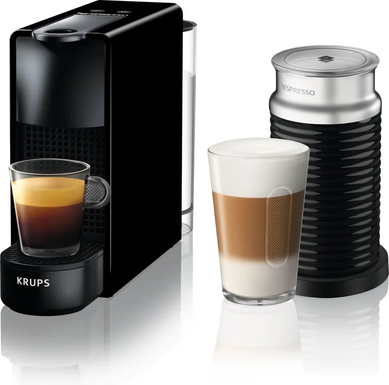 Nespresso Essenza Mini XN1118 - Koffiecupmachine - Met Melkopschuimer - Compact - Voor Nespresso Cups by Krups in Black – product photo