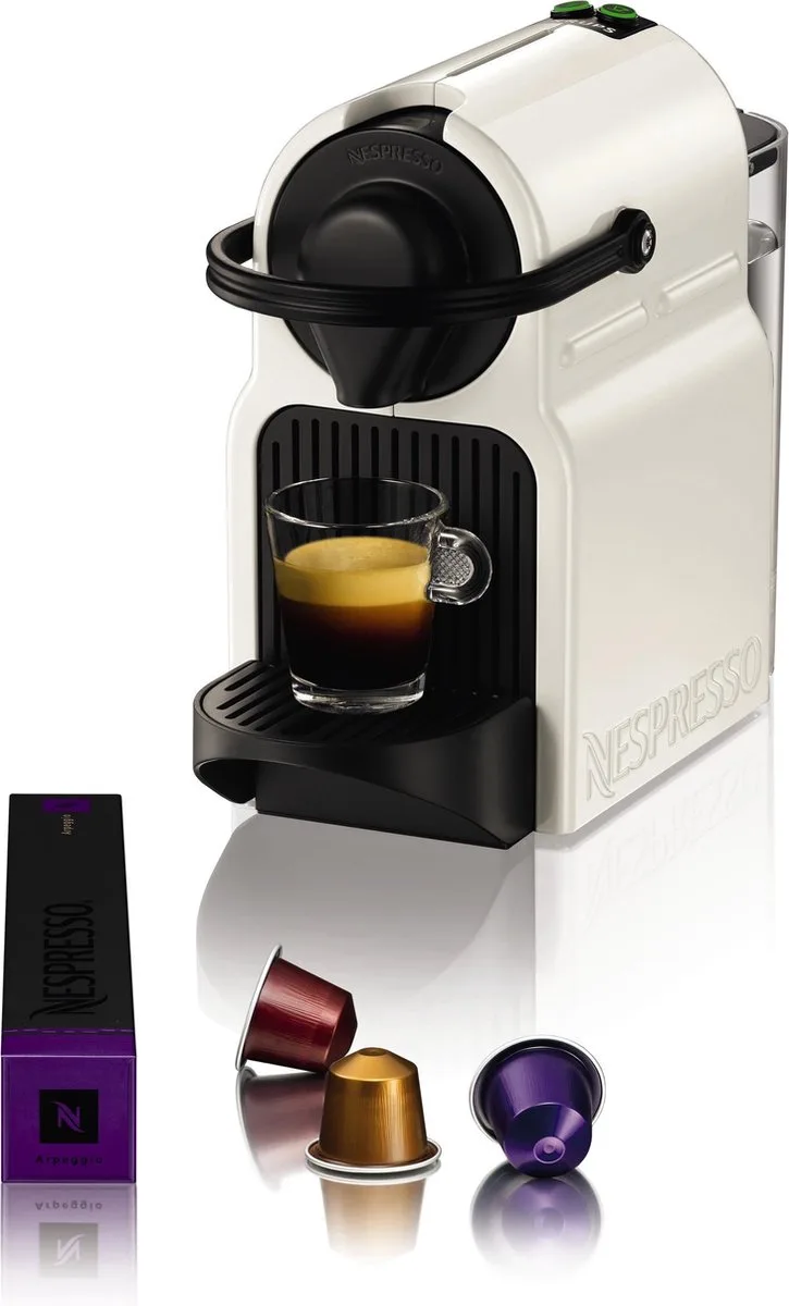 Nespresso Inissia XN1001 - Koffiecupmachine - Compact - Voor Nespresso Cups van Krups in Wit – productfoto