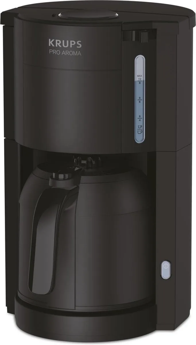Pro Aroma KM3038 - Filter koffiezetapparaat - 1L - Warmhoudfunctie - Instelbare Aroma van Krups in Zwart – productfoto