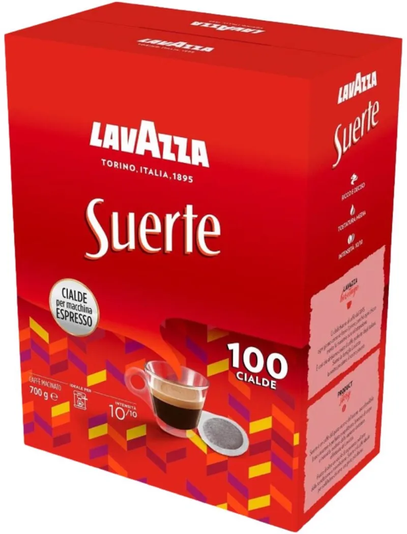 100 Lavazza ESE espresso SUERTE - 100 koffiepads van Lavazza – productfoto