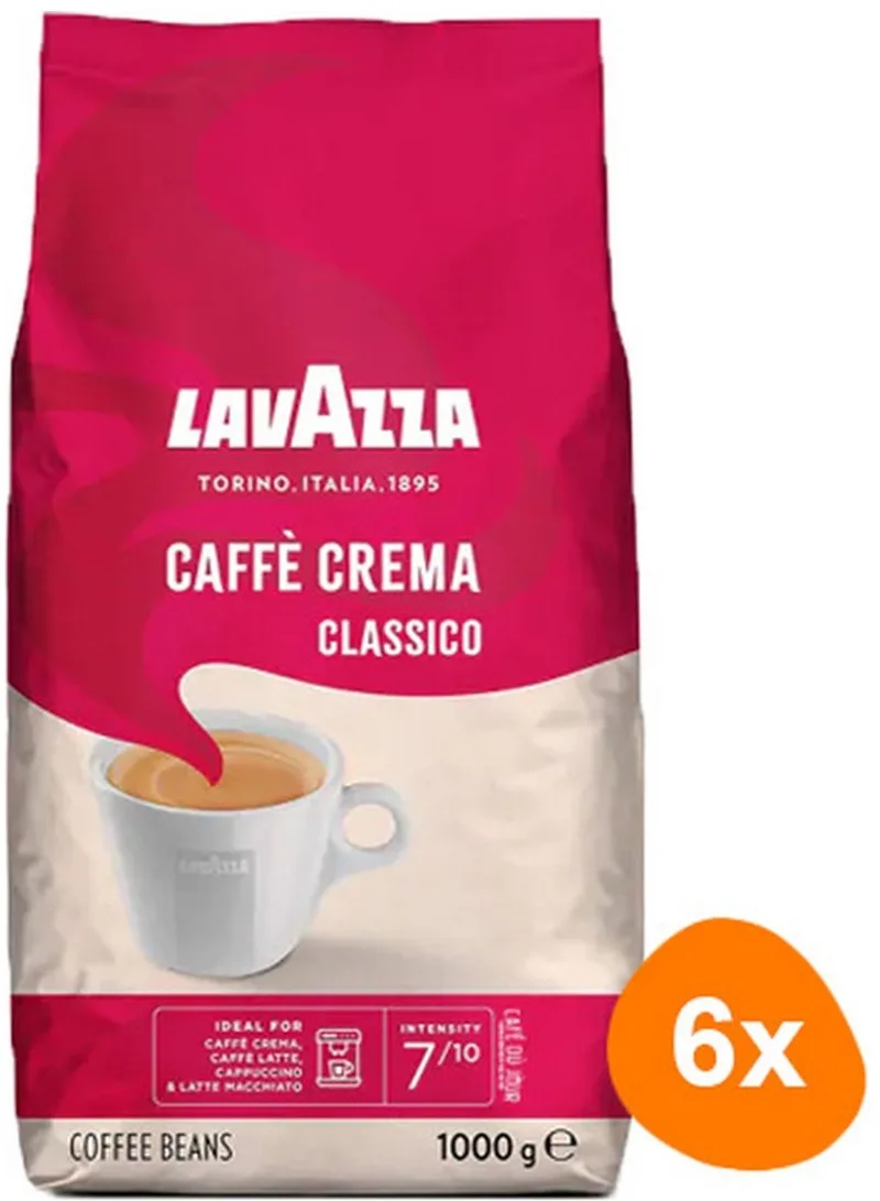 Caffè Crema Classico Bonen - 6x 1kg van Lavazza – productfoto