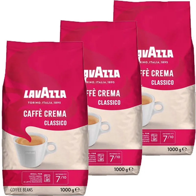 Caffè Crema Classico - koffiebonen - 3 x 1 kilo van Lavazza – productfoto