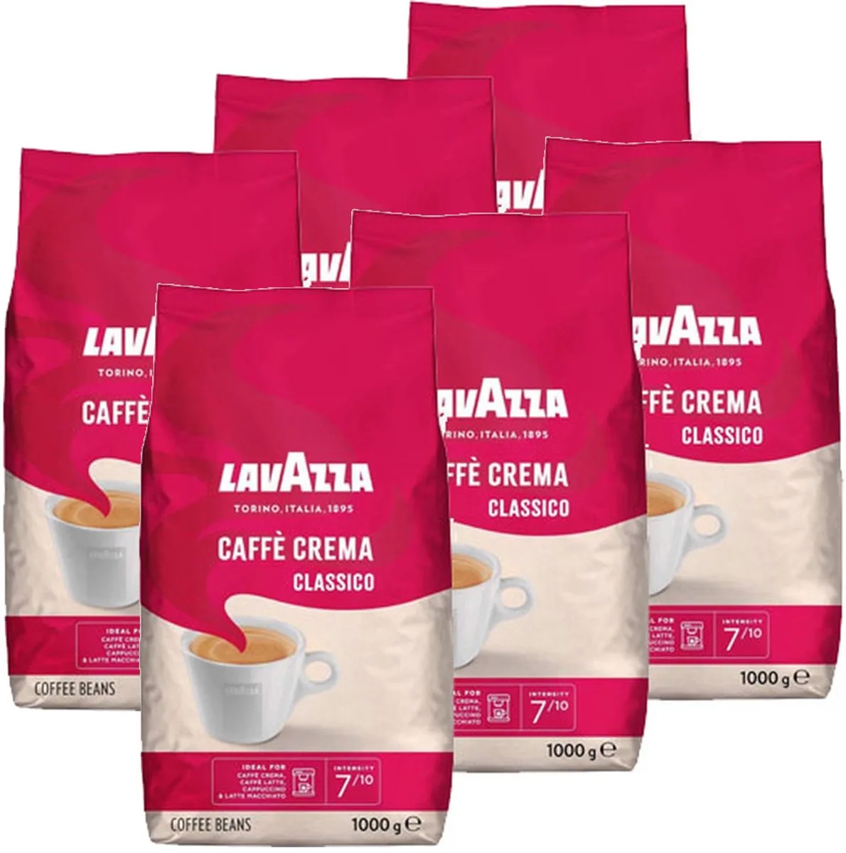 Crema Classico - Multipack - Koffiebonen - 6x1 kg van Lavazza – productfoto