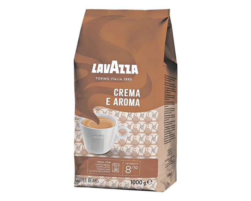 Crema e Aroma Koffiebonen - Koffie Blend van Robusta en Arabica Bonen - Intensiteit 8/10 - 1 kg van Lavazza – productfoto 2 van 2