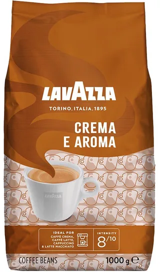 Crema e Aroma Koffiebonen - Koffie Blend van Robusta en Arabica Bonen - Intensiteit 8/10 - 1 kg van Lavazza – productfoto 1 van 2