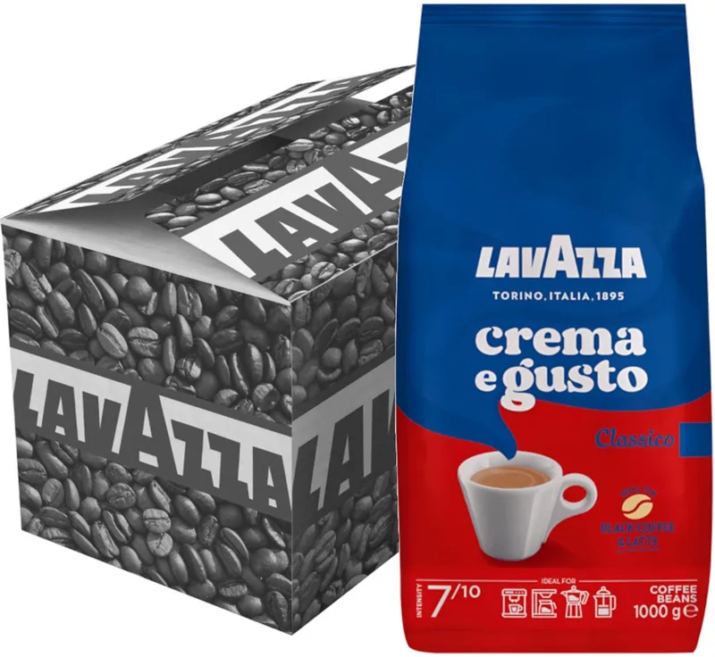 Crema e Gusto Classico - Multipack - Koffiebonen - 6kg (6x1000g) van Lavazza – productfoto