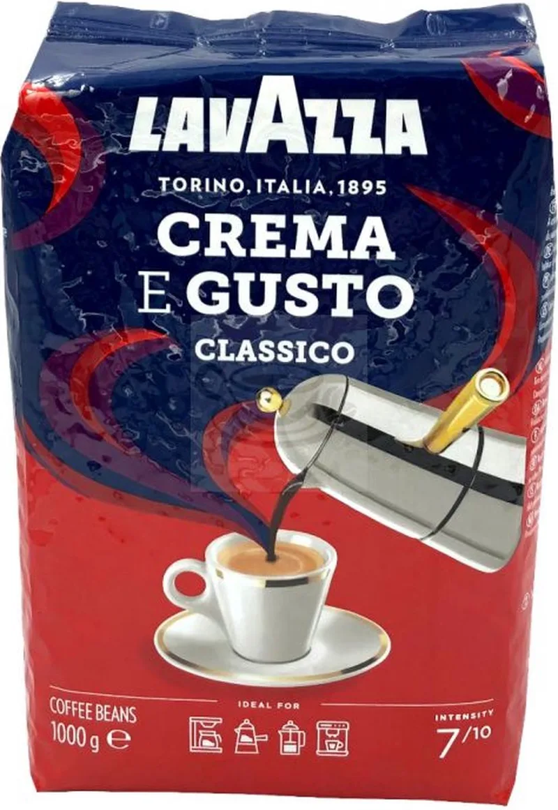 crema e gusto espresso classico bonen 6 x 1 kg van Lavazza – productfoto