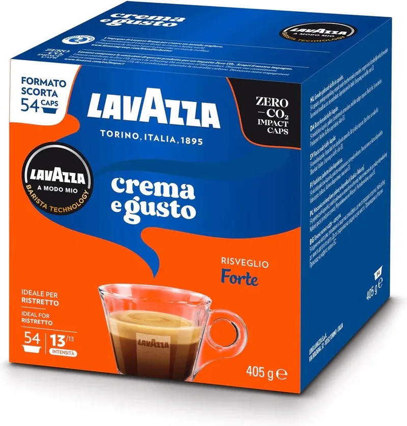 Crema e Gusto Forte capsules A Modo Mio 54 stuks krachtige espresso van Lavazza – productfoto