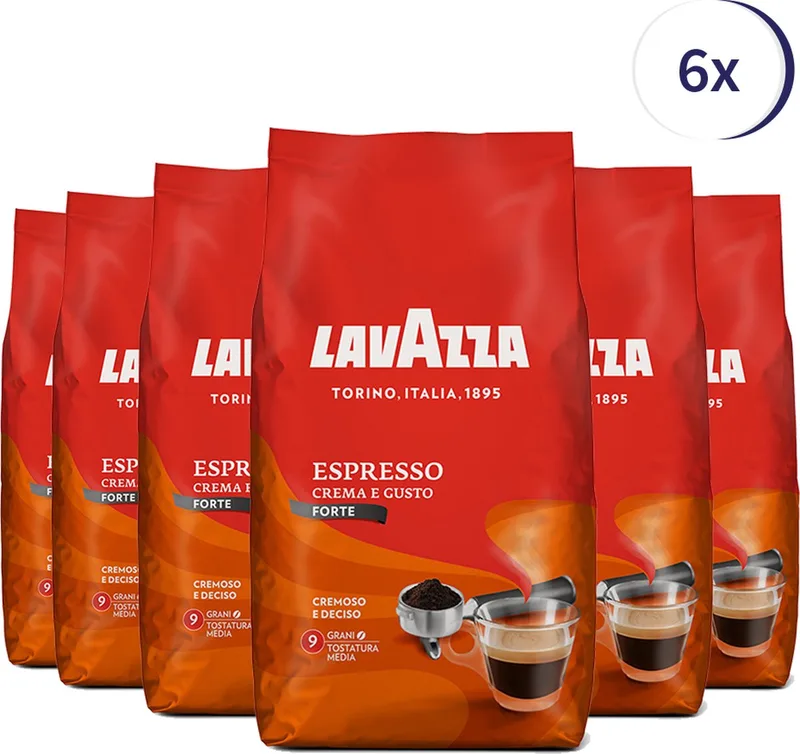 Crema e Gusto Forte koffiebonen 1kg x6 de Lavazza – photo produit