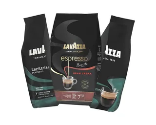 Espresso Barista Gran Crema Koffiebonen - Koffie Blend van Robusta en Arabica Bonen - Intensiteit 8/10 - 1 kg van Lavazza – productfoto 2 van 5