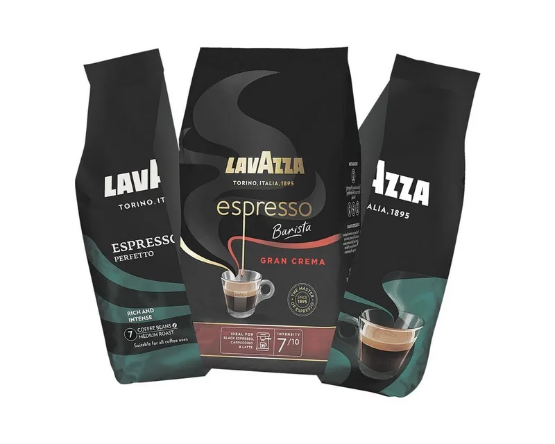 Espresso Barista Gran Crema Koffiebonen - Koffie Blend van Robusta en Arabica Bonen - Intensiteit 8/10 - 1 kg van Lavazza – productfoto 2 van 5