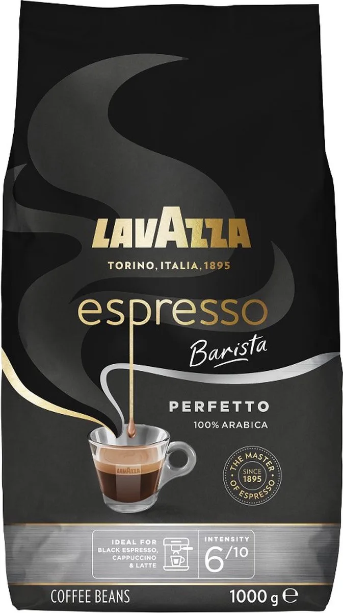 Espresso Barista Perfetto Koffiebonen - 100% Arabica Koffie Bonen - Intensiteit 6/10 - 1 kg van Lavazza – productfoto