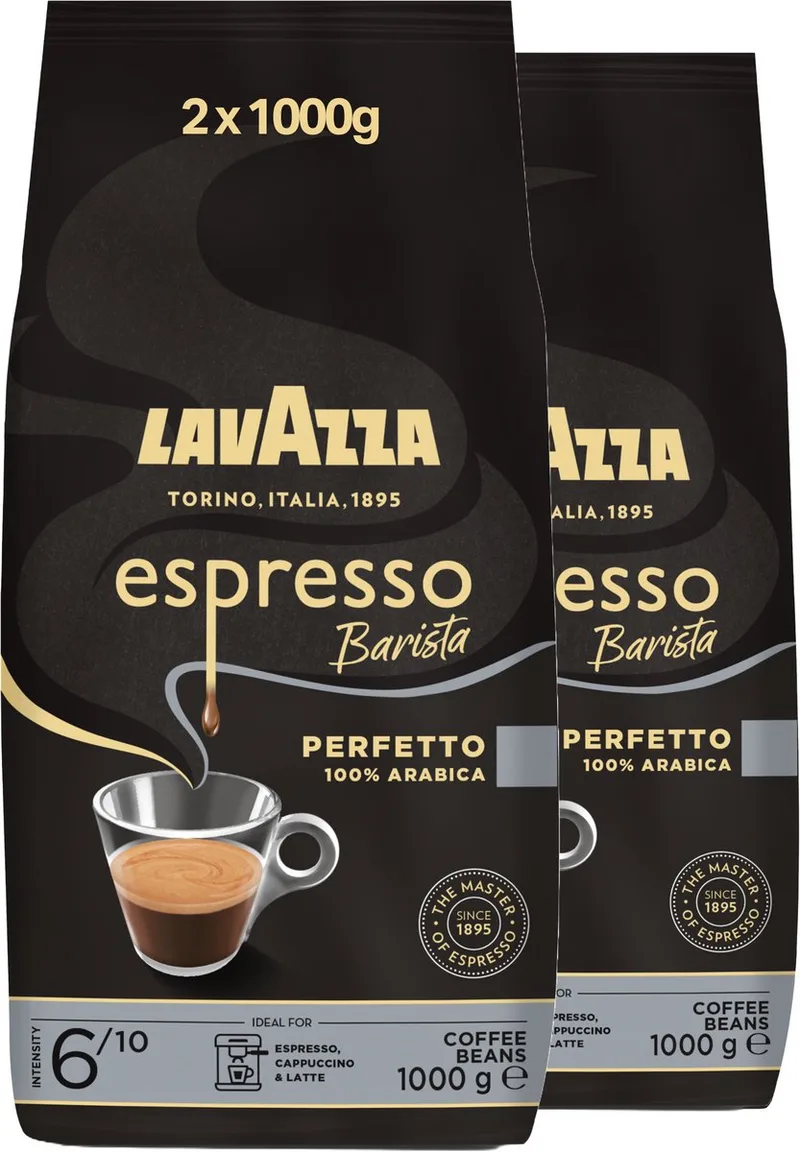Espresso Barista Perfetto Koffiebonen - 100% Arabica Koffie Bonen - Intensiteit 6/10 - 2 x 1 kg von Lavazza – Produktfoto