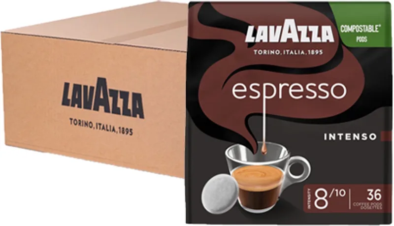 ESPRESSO INTENSO 10 x 36 PADS van Lavazza – productfoto