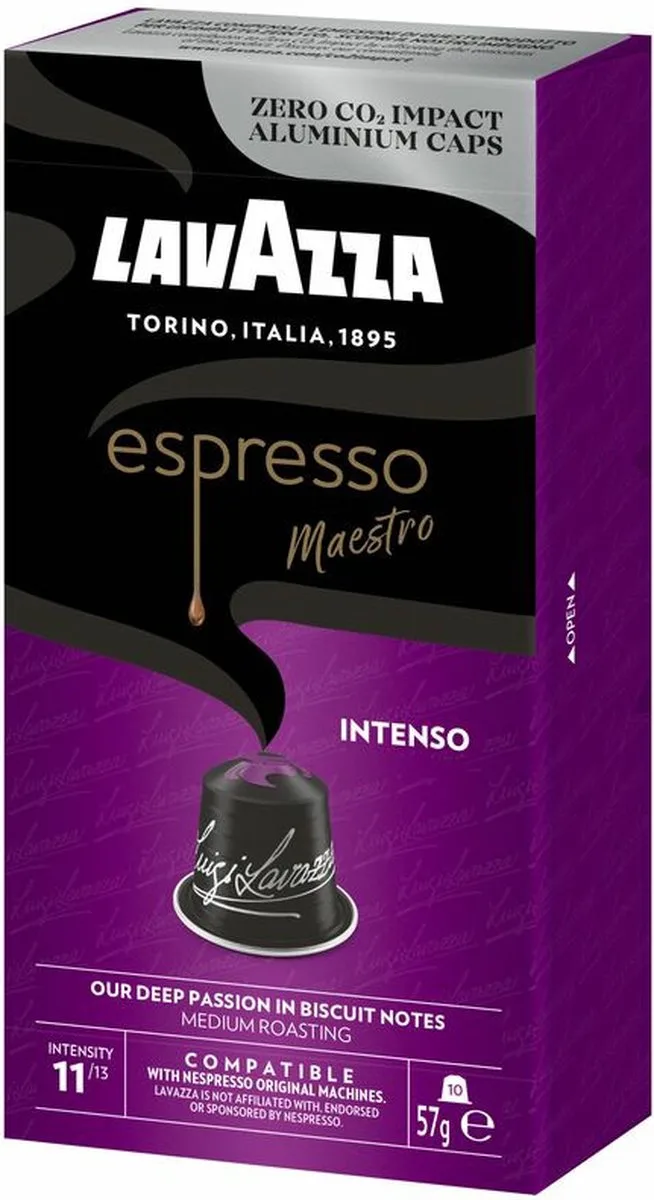 Espresso Intenso koffiecups 10st by Lavazza – product photo