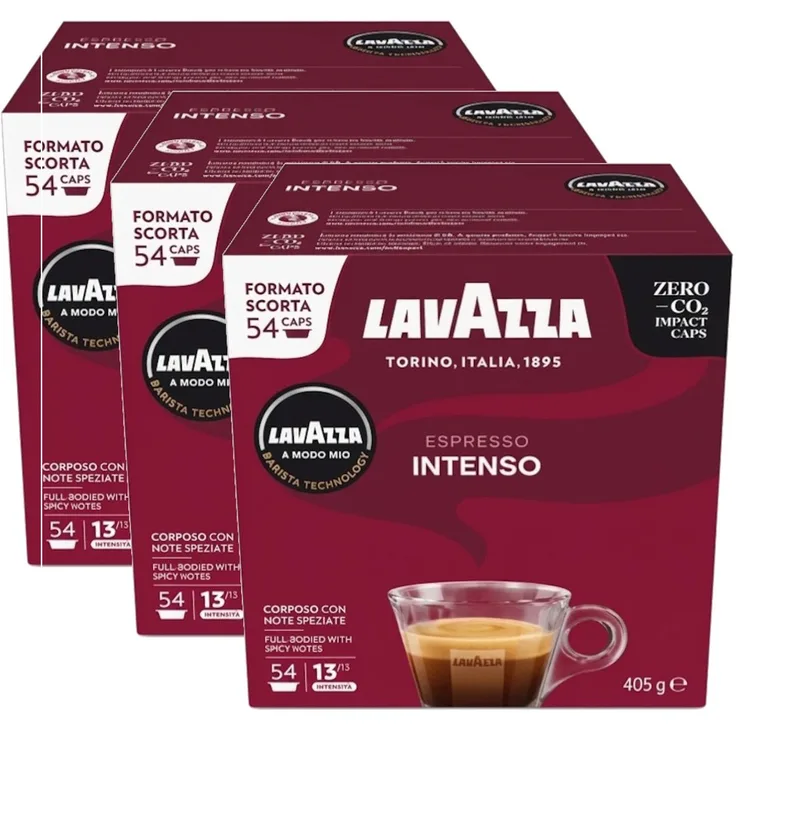 Espresso Intenso - Multipack - 162 (3x54) Koffiecups Compatibel met Lavazza A Modo Mio von Lavazza – Produktfoto