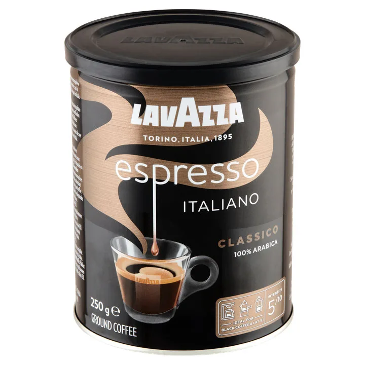 Espresso Italiano Classico in blik - gemalen koffie - 250 gram von Lavazza – Produktfoto