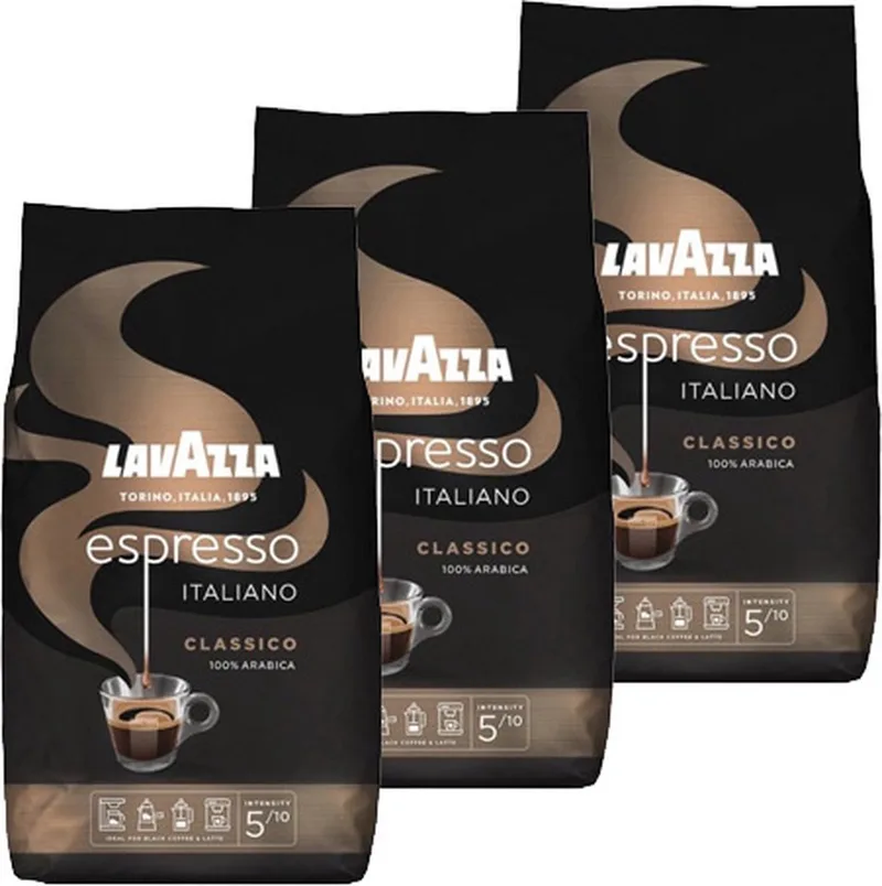 Espresso Italiano Classico koffiebonen 1kg x3 by Lavazza – product photo