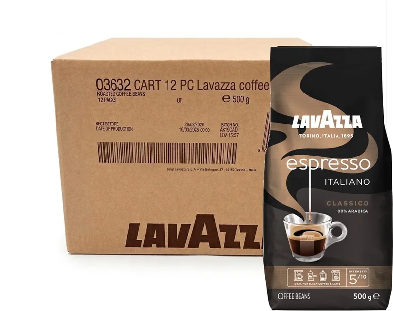 Espresso Italiano Classico - Multipack - Koffiebonen - 6kg (12x500g) by Lavazza – product photo