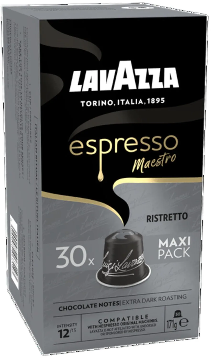 Espresso Koffiecups Ristretto - 2 x 30 stuks - Voordeelverpakking de Lavazza – photo produit
