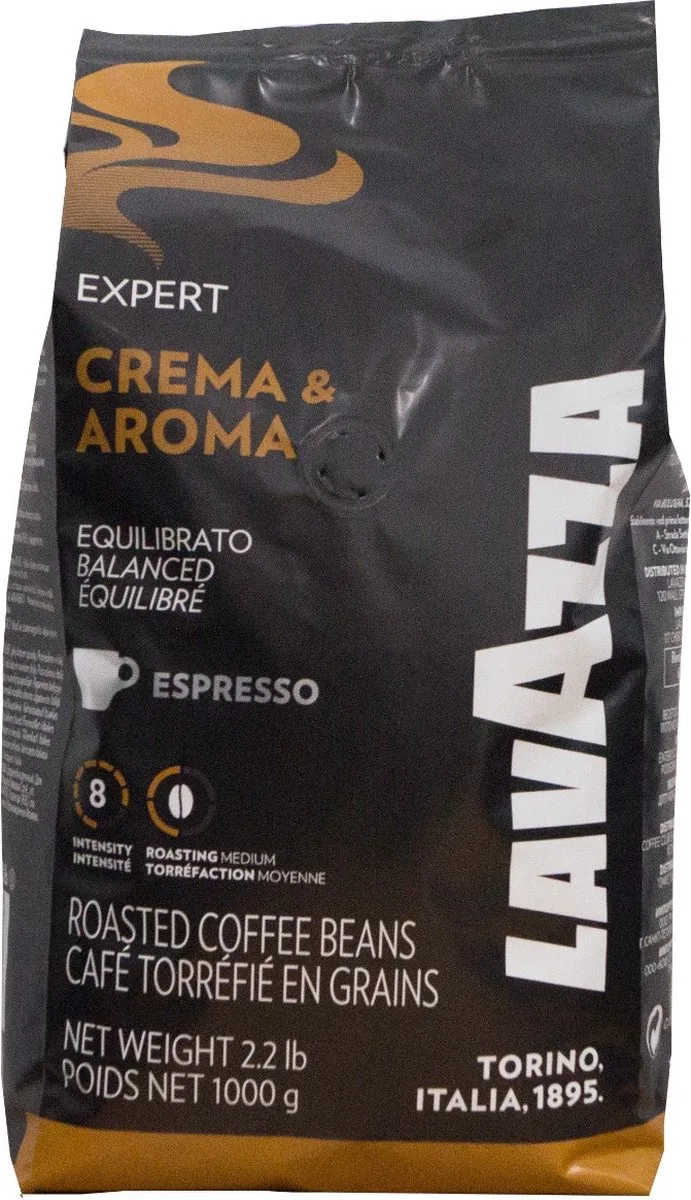 Expert Crema & Aroma Koffiebonen - 1 kg van Lavazza – productfoto