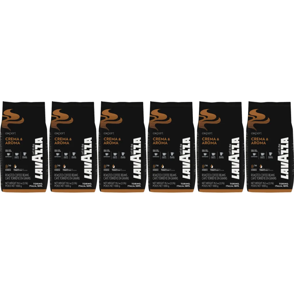 Expert Crema & Aroma - koffiebonen - 6 x 1 kilo fra Lavazza – produktbillede