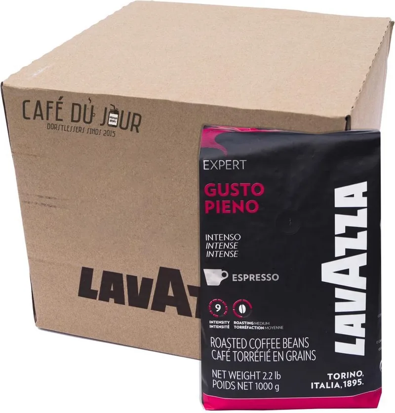 Expert Gusto Pieno Koffiebonen - 6 x 1 kg van Lavazza – productfoto
