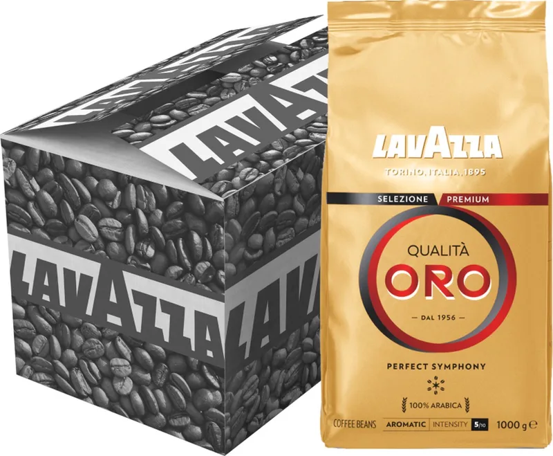 Qualità Oro Koffiebonen - 100% Arabica Koffie Bonen - Intensiteit 5/10 - 6 x 1 kg van Lavazza – productfoto