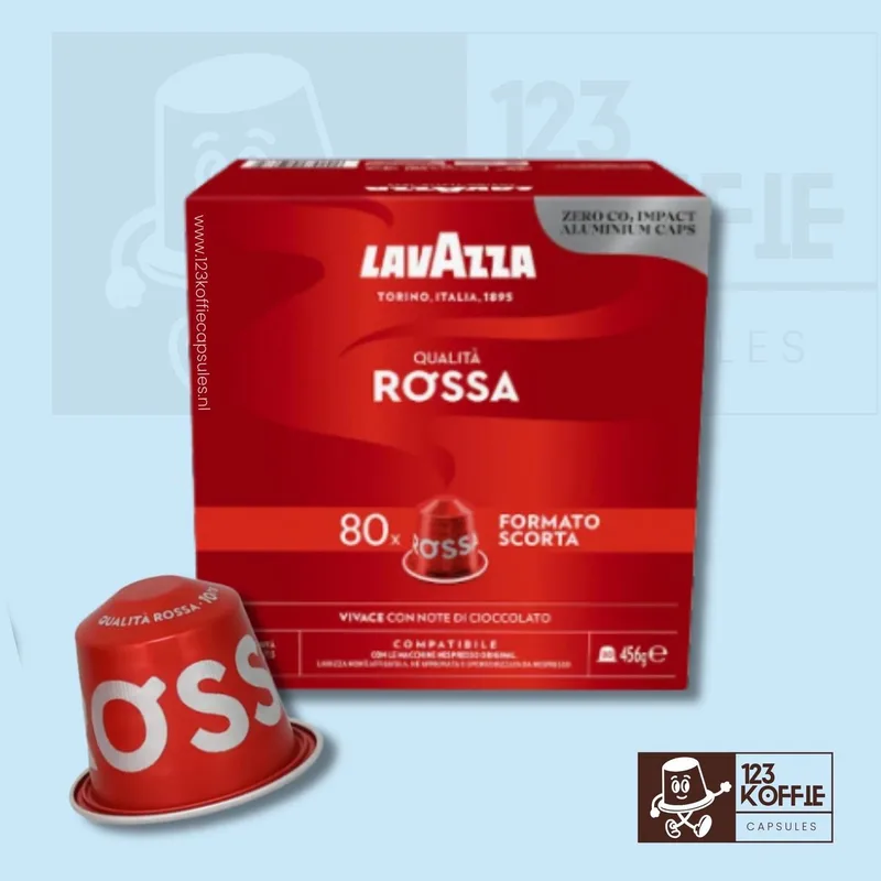 qualita ROSSA capsules compatibel NESPRESSO apparaten (80st) van Lavazza – productfoto