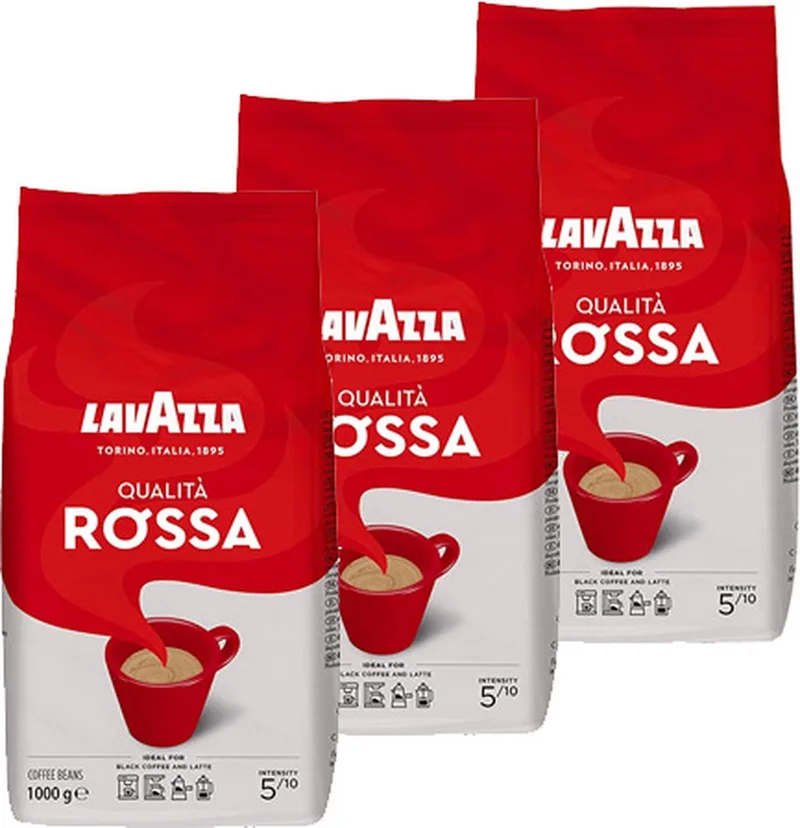 Qualita Rossa - koffiebonen - 3 x 1 kg van Lavazza – productfoto