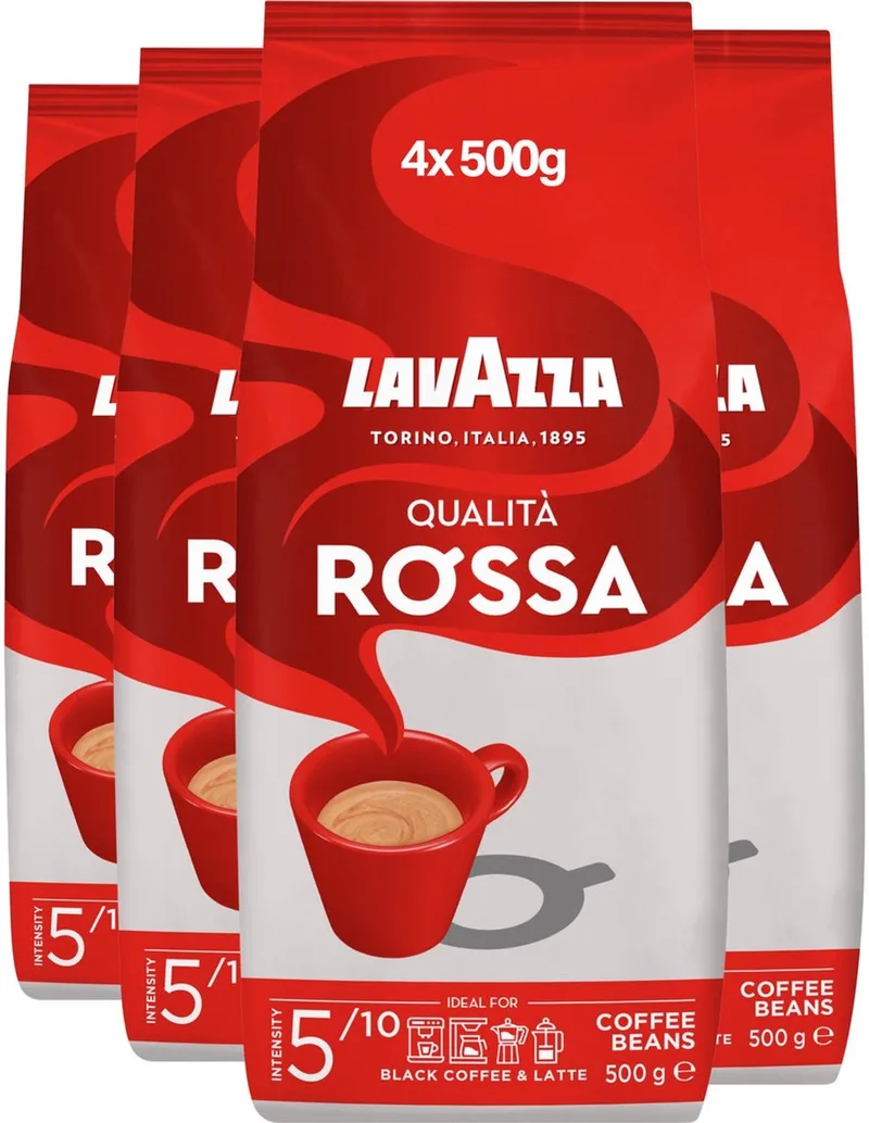 Qualita Rossa - Multipack - Koffiebonen - 2000g (4x500g) by Lavazza – product photo