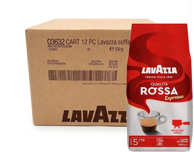 Qualita Rossa - Multipack - Koffiebonen - 6kg (12x500g) by Lavazza – product photo