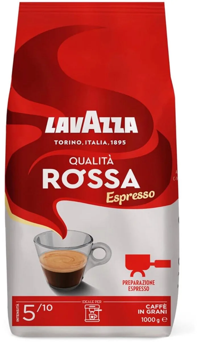 Qualità Rosso Koffiebonen - Koffie Blend van Robusta en Arabica Bonen - Intensiteit 5/10 - 1 kg van Lavazza – productfoto