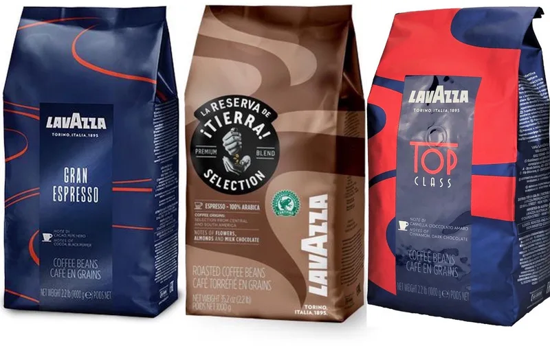Super Gusto Super Crema Gold Selection - Mixverpakking - 3kg (3x1kg) Koffiebonen von Lavazza – Produktfoto