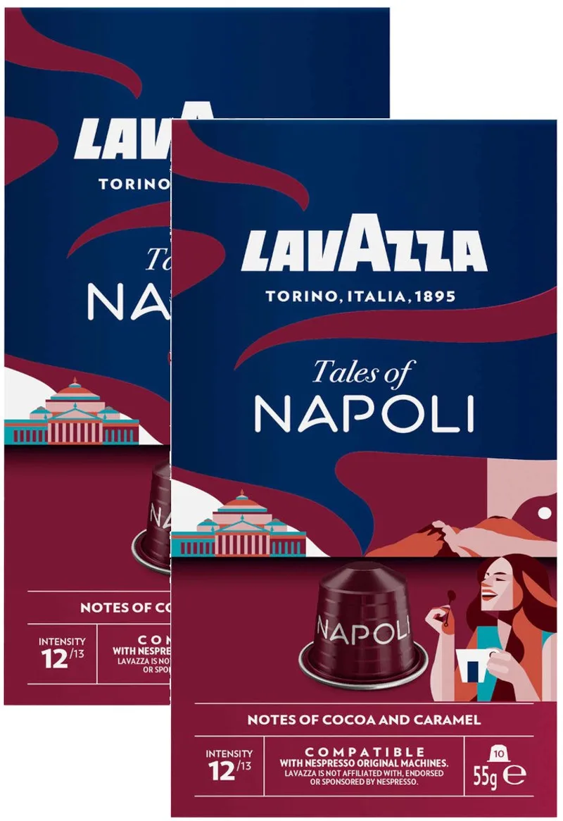 Tales Of Napoli - Multipack - 20 (2x10) Koffiecups Compatibel met Nespresso Coffee Machine by Lavazza – product photo
