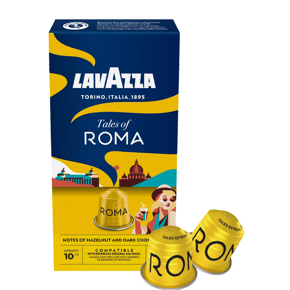 Tales of Roma - 10 koffiecups von Lavazza – Produktfoto
