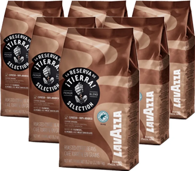 Tierra – koffiebonen – 6 x 1kg van Lavazza – productfoto