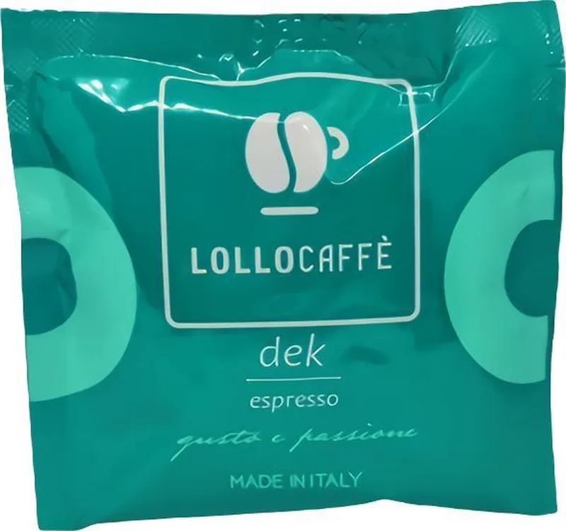 Deca - 100x Cafeïnevrije ESE koffiepads - Italiaanse Espresso (Napels) van Lollo Caffè – productfoto