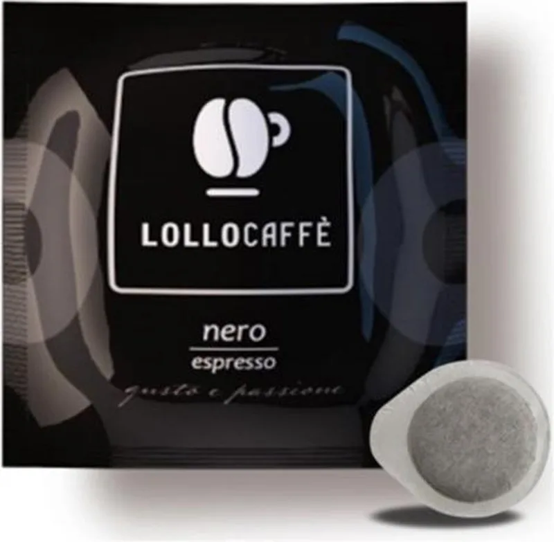 "Nero" - ESE Koffiepads - 150 stuks - Napolitaanse gebrande koffie - Sterk en romig - Typische Zuid-Italiaanse koffie van Lollo Caffè – productfoto