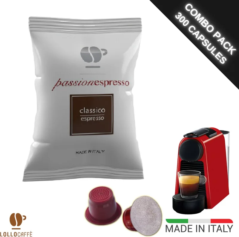 Passionespresso Classico Koffiecups - 300 capsules geschikt voor Nespresso by Lollo Caffè – product photo