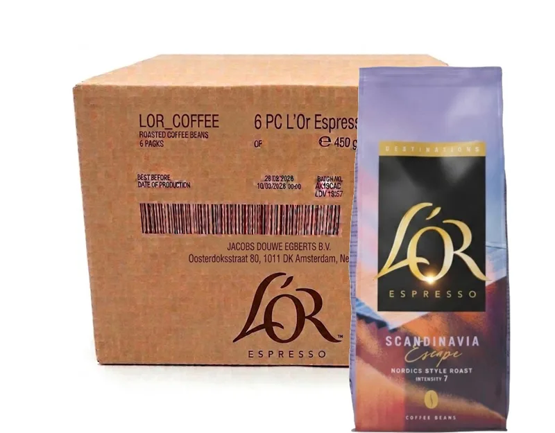 Destinations Scandinavia Escape - Multipack - Koffiebonen - 2700g (6x450g) by L'OR – product photo