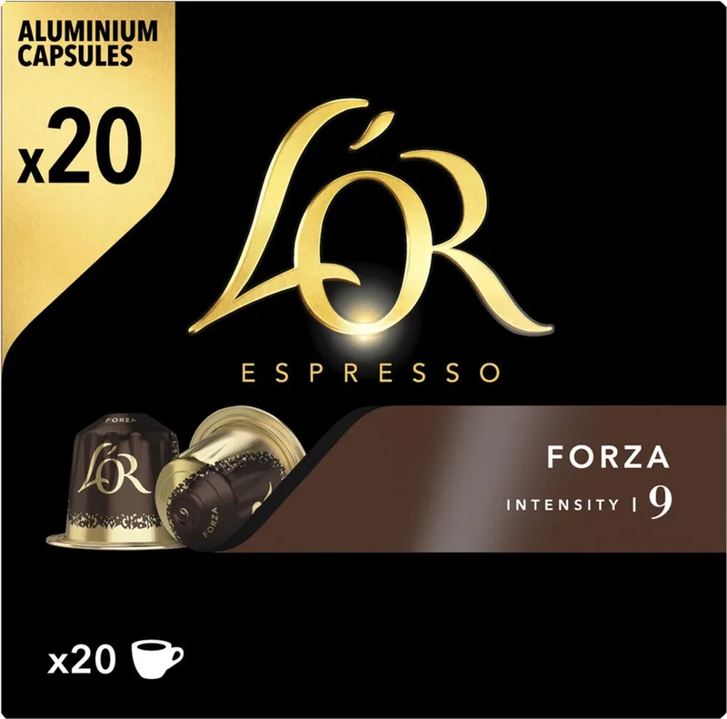 Koffiecups Forza 20 stuks van L'OR – productfoto 1 van 2