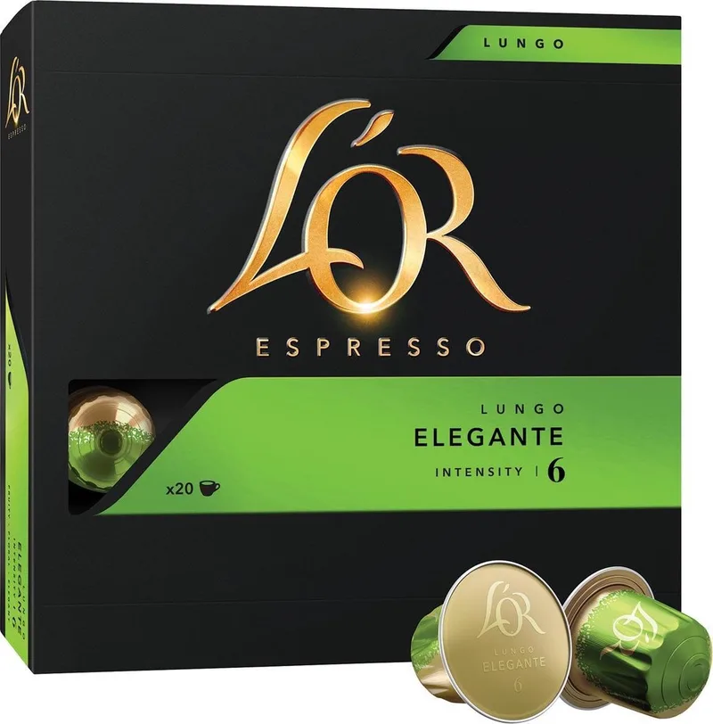 lungo Elegante 6 koffiecapsules 20 cups van L'OR – productfoto 1 van 2